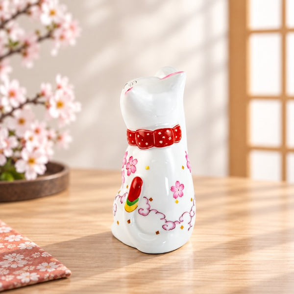 招き猫 有田焼 招福猫 miw みゅう なでしこ 親子ペア 置物 おしゃれ 陶器 縁起物 日本製 プレゼント