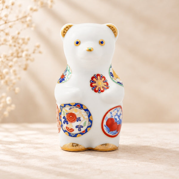 Momoco bear モモコベア 吉祥古伊万里 クマ 熊 置物 縁起物 有田焼 日本製 クリスマス プレゼント