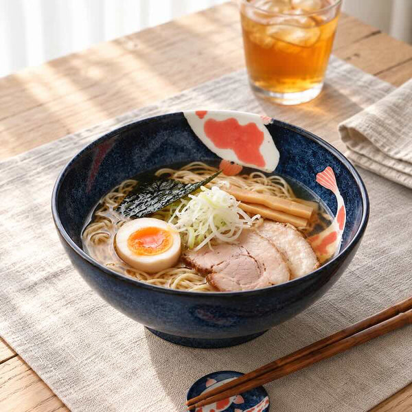 錦鯉 ラーメンボウル めん丼 21.5cm 陶器 和食器 おしゃれ 美濃焼 日本製