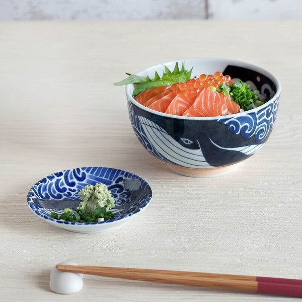 白波くじら 小皿 豆皿 おしゃれ 北欧 クジラ 3寸小皿 美濃焼 日本製 食器