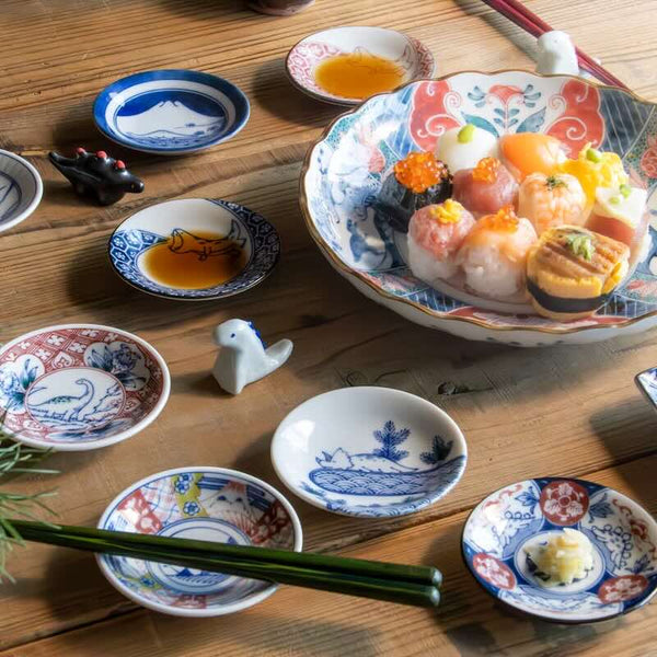 江戸っ子恐竜 豆皿 おしゃれ 小皿 小付け 食器 日本製 美濃焼 和風