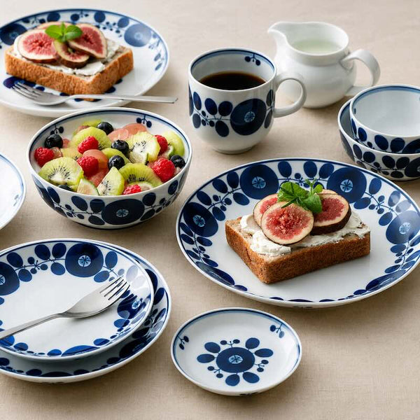 白山陶器 ブルーム プレートM リース 中皿 19.5cm ケーキ皿 おしゃれ 北欧 波佐見焼 食器 日本製