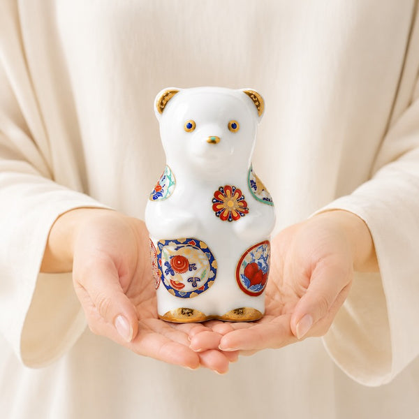 Momoco bear モモコベア 吉祥古伊万里 クマ 熊 置物 縁起物 有田焼 日本製 クリスマス プレゼント
