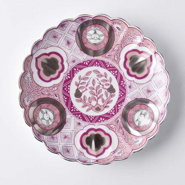 kotohogu 昴 beni 皿 19cm おしゃれ 中皿 大皿 波佐見焼 日本製 食器 古伊万里