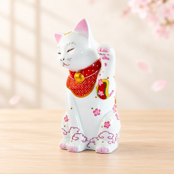 招き猫 有田焼 招福猫 miw みゅう なでしこ 親子ペア 置物 おしゃれ 陶器 縁起物 日本製 プレゼント