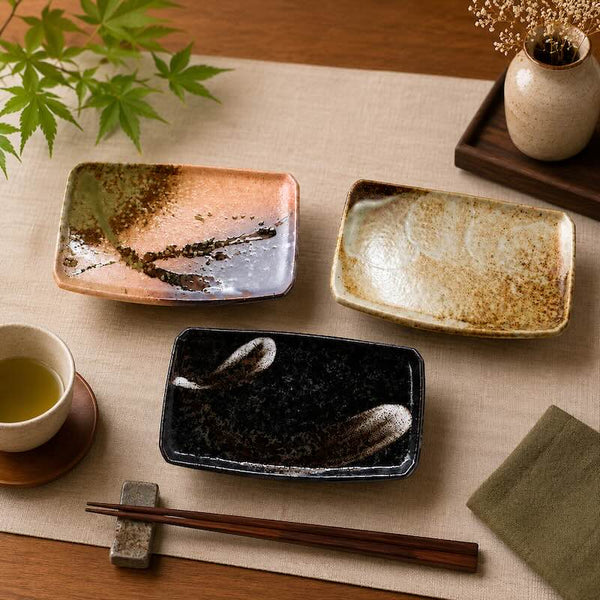 健康お魚皿 長角皿 おしゃれ 長皿 角皿 寿司皿 おしゃれ 日本製 美濃焼