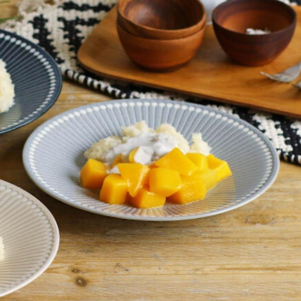 みのる陶器 Albee アルビー 220プレート 3枚セット 大皿 22cm おしゃれ 美濃焼 日本製 食器