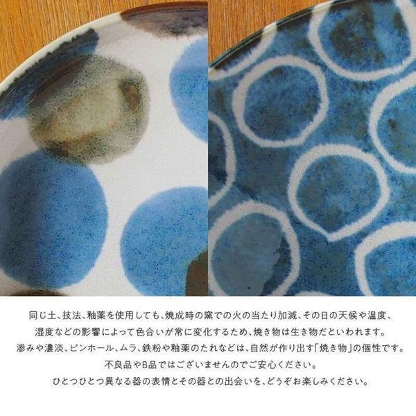 Brush Blue ブラッシュブルー 深皿 パスタ皿 おしゃれ ぱいかじ風 沖縄風 美濃焼 日本製 食器