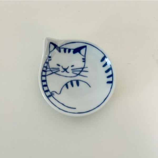 豆neco皿 6pセット 箸置き セット 豆皿 猫柄 波佐見焼 ギフトセット おしゃれ 食器 日本製