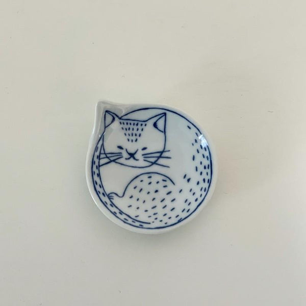 豆neco皿 6pセット 箸置き セット 豆皿 猫柄 波佐見焼 ギフトセット おしゃれ 食器 日本製
