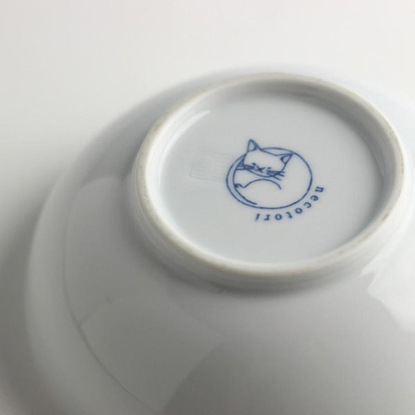 小neco鉢 4Pセット 小鉢 豆鉢 9.8cm 猫柄 食器 波佐見焼 日本製 ギフトセット 化粧箱入