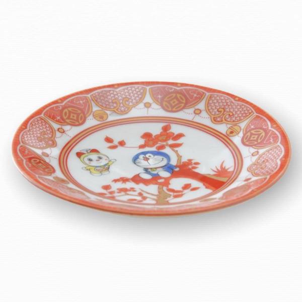 九谷焼 ドラえもん 小皿 12cm おしゃれ 飯田屋風 八郎手 日本製 食器 doraemon