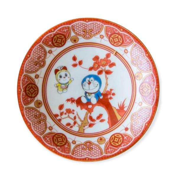 九谷焼 ドラえもん 小皿 12cm おしゃれ 飯田屋風 八郎手 日本製 食器 doraemon