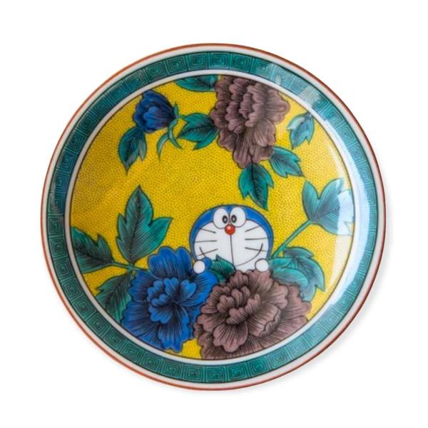 九谷焼 ドラえもん 小皿 12cm おしゃれ 吉田屋風 四彩 doraemon 食器 日本製