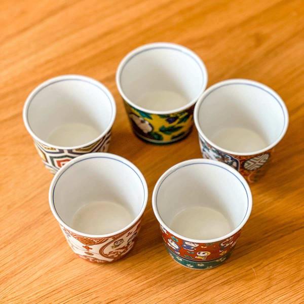 九谷焼 ドラえもん そばちょこ 5枚セット おしゃれ 蕎麦猪口 カップ 猪口 和食器