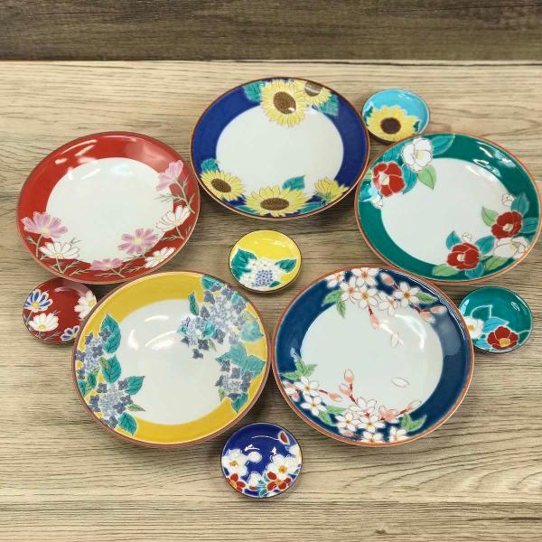 九谷焼 皿 おしゃれ 5枚 セット 贈り物 小皿 和食器 花 日本製