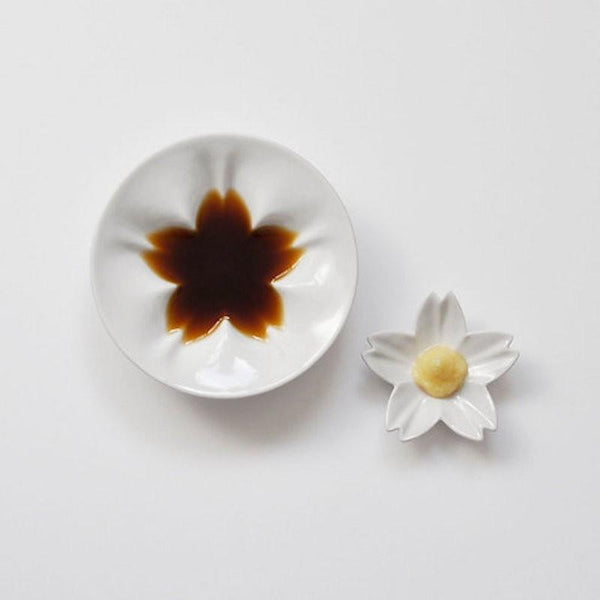 hiracle ひらくる さくら 小皿 豆皿 各1枚セット おしゃれ 九谷焼 食器 日本製 白 ピンク ブルー