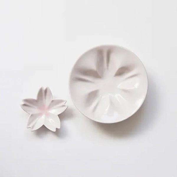 hiracle ひらくる さくら 小皿 豆皿 各1枚セット おしゃれ 九谷焼 食器 日本製 白 ピンク ブルー