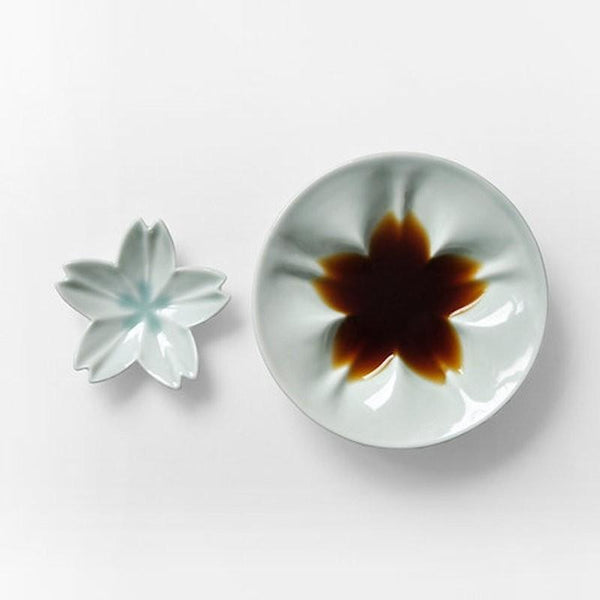 hiracle ひらくる さくら 小皿 豆皿 各1枚セット おしゃれ 九谷焼 食器 日本製 白 ピンク ブルー
