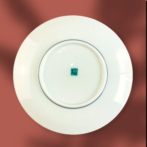 九谷焼 5号皿 名品コレクション おしゃれ 中皿 小皿 取り皿 15cm 贈り物 和食器 日本製 青郊窯