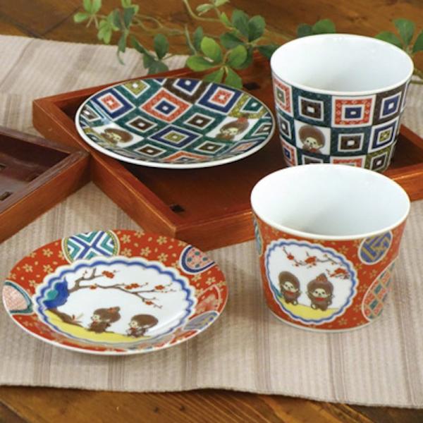 九谷焼 小皿 おしゃれ 12cm モンチッチ 食器 和食器 日本製 かわいい 猿