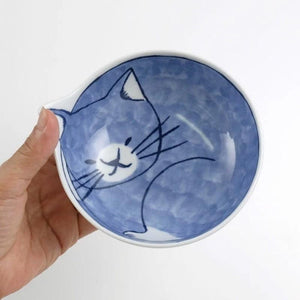 Cat Bowl Set of 4 Bowls ‘Neco’ Ishimaru Hasami Ware (14cm)