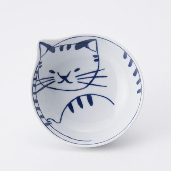 Cat Bowl Set of 4 Bowls ‘Neco’ Ishimaru Hasami Ware (14cm)