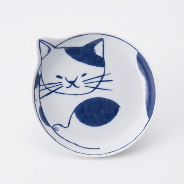 neco皿 5Pセット ねこ皿 小皿 14cm 猫柄 波佐見焼 日本製 食器 ギフトセット