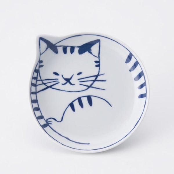 neco皿 5Pセット ねこ皿 小皿 14cm 猫柄 波佐見焼 日本製 食器 ギフトセット