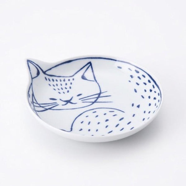 neco皿 5Pセット ねこ皿 小皿 14cm 猫柄 波佐見焼 日本製 食器 ギフトセット