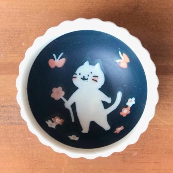 ねこと日曜日 ころりん 小鉢 9cm 小ボウル おしゃれ 猫 ねこ 日本製 美濃焼 食器