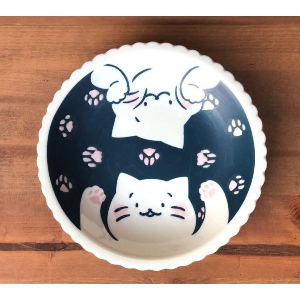 ねこと日曜日 あっぷっぷ～ 6.3深皿 大皿 21cm おしゃれ 大プレート 美濃焼 日本製 食器