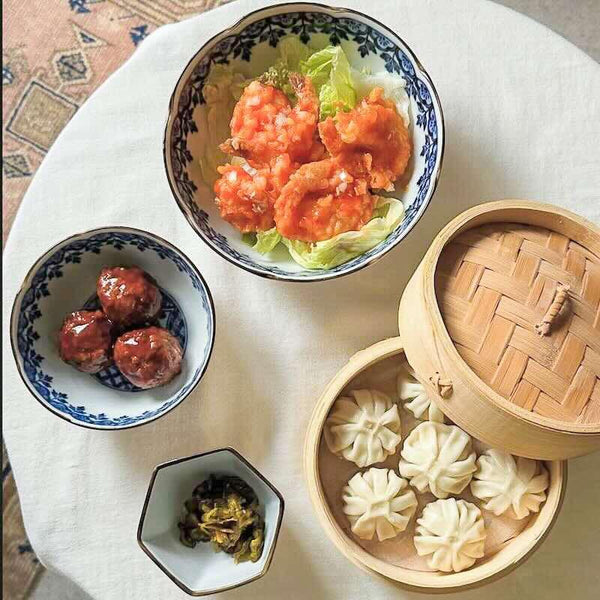 錦 桔梗 中鉢 おしゃれ 5.5寸鉢 16.4cm 煮物鉢 丼 どんぶり 日本製 美濃焼 食器