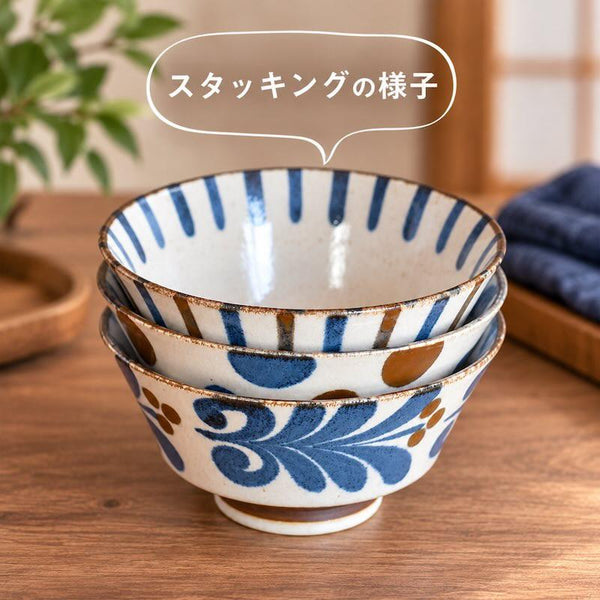 ぱいかじ 反型5.0丼 どんぶり 15cm おしゃれ 美濃焼 日本製 やちむん風 沖縄風 南風