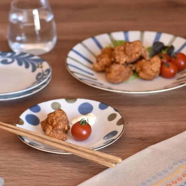 ぱいかじ 反型5.0皿 取り皿 おしゃれ 16cm 中皿 やちむん風 沖縄風 日本製 美濃焼 食器