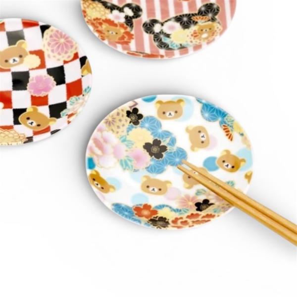 九谷焼 小皿 リラックマ Rilakkuma 皿 おしゃれ かわいい 豆皿 選べる3種類 食器 日本製