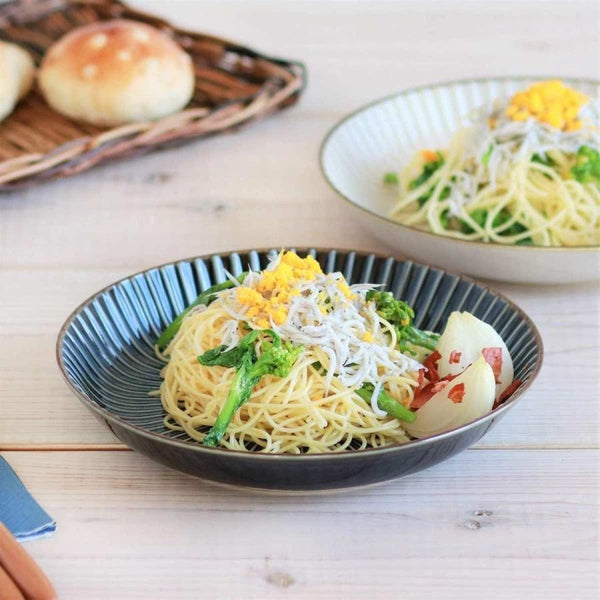 窯変SENDAN 深皿 22.5cm 大皿 225ディーププレート しのぎ 食器 美濃焼 日本製