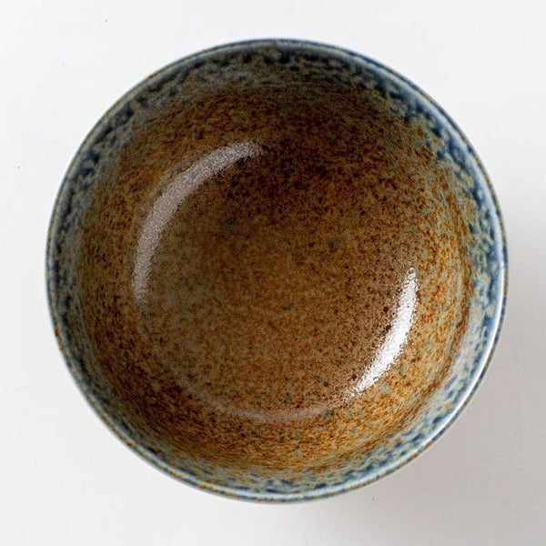 玉響 たまゆら 砂地藍流し 多用丼ぶり 5.5多用丼  17cm どんぶり 美濃焼 日本製 和食器 麺鉢