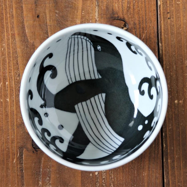 白波くじら クジラ 小丼 13cm どんぶり 陶器 おしゃれ 美濃焼 日本製 食器