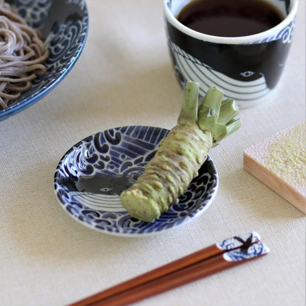 白波くじら 小皿 豆皿 おしゃれ 北欧 クジラ 3寸小皿 美濃焼 日本製 食器