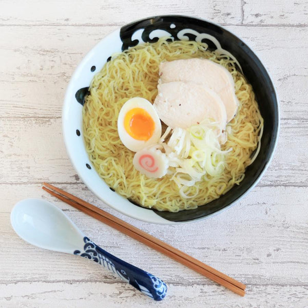 白波くじら クジラ ラーメン丼 21cm おしゃれ ラーメン鉢 ラーメンどんぶり 美濃焼 日本製