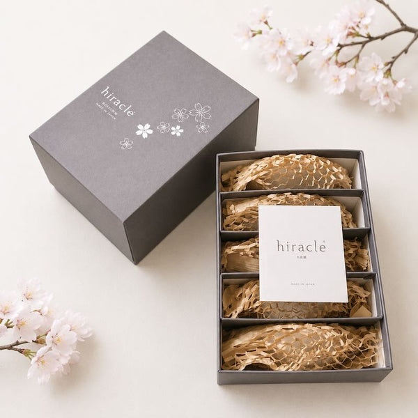 hiracle ひらくる さくら 小皿 豆皿 各5枚セット ホワイト おしゃれ 九谷焼 醤油皿 食器 日本製