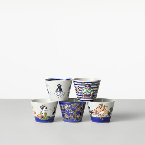 Sobachoco -Japanese Art Set of 5